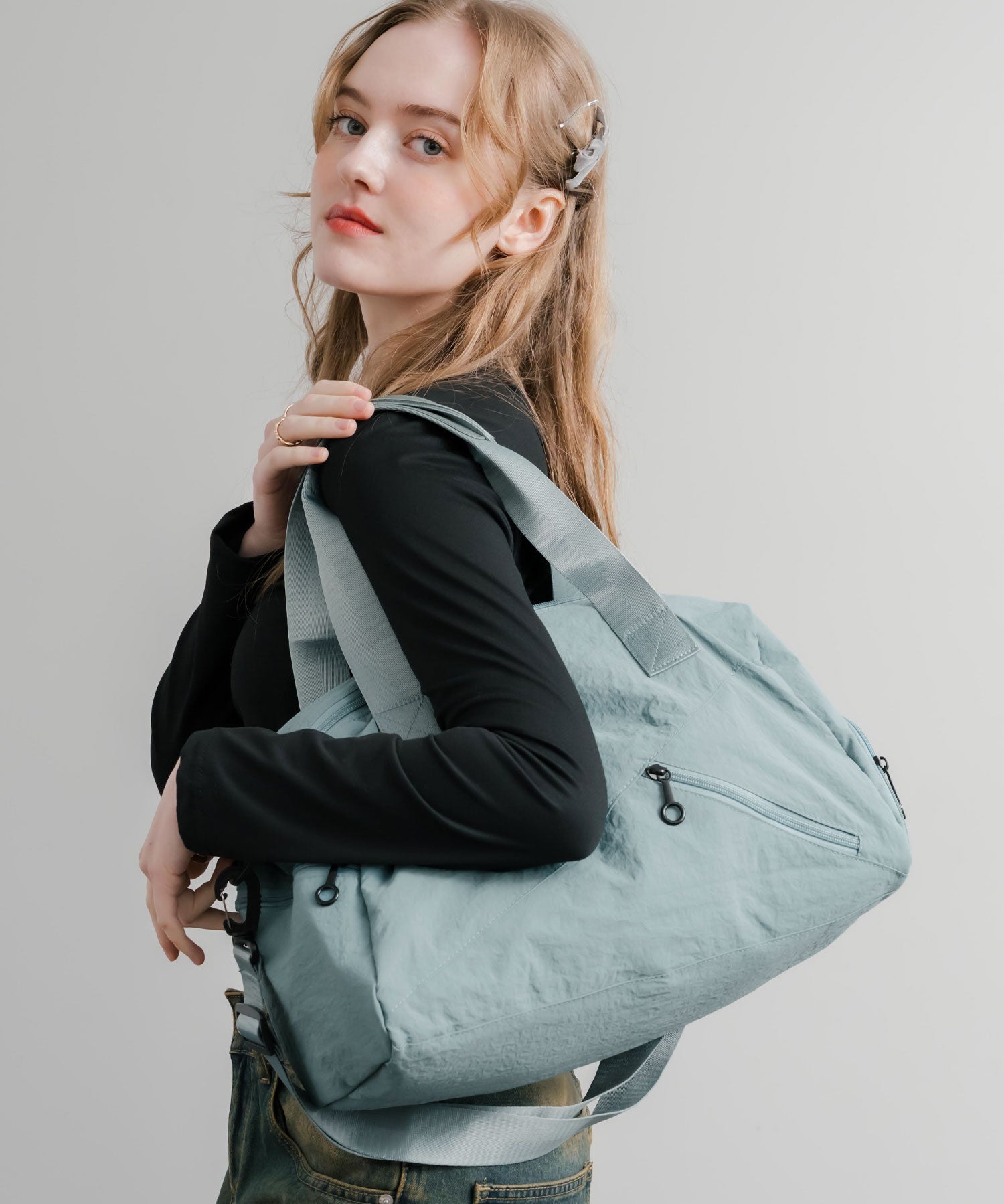 2WAY ナイロンボストンバッグ/ショルダーバッグ/トラベルバッグ 15508