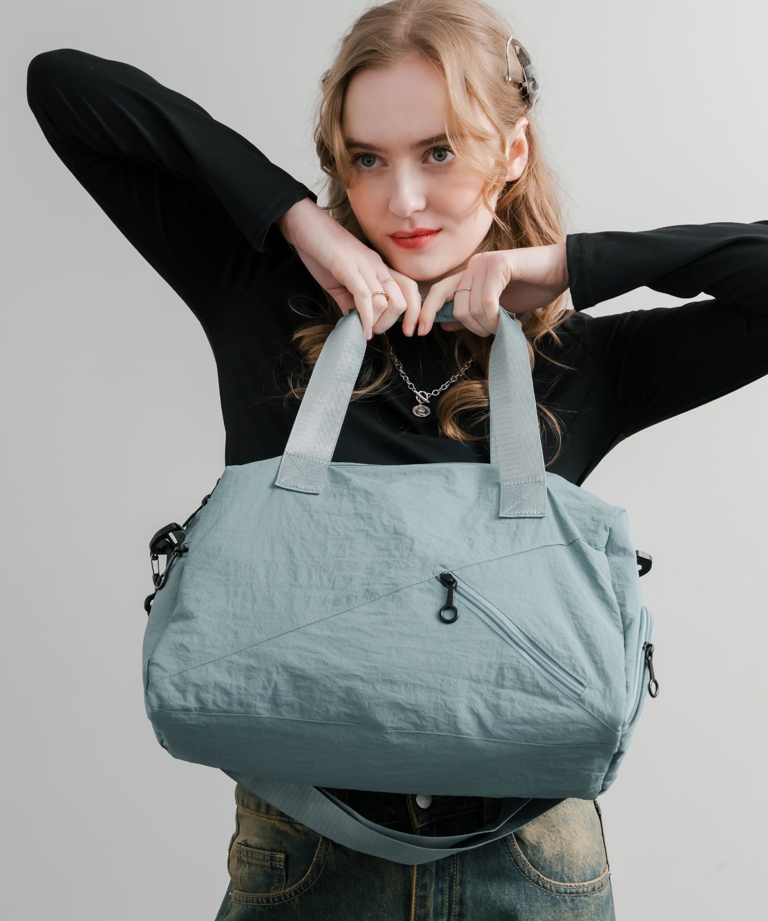 2WAY ナイロンボストンバッグ/ショルダーバッグ/トラベルバッグ 15508