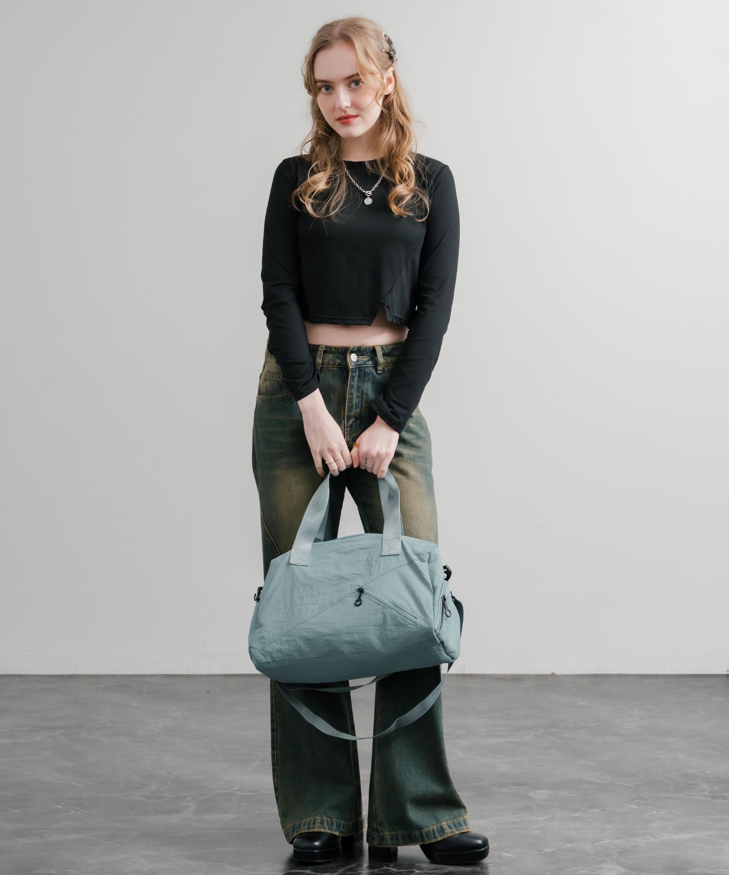 2WAY ナイロンボストンバッグ/ショルダーバッグ/トラベルバッグ 15508