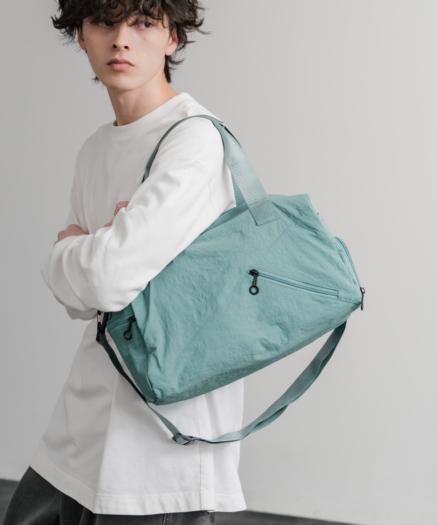 2WAY ナイロンボストンバッグ/ショルダーバッグ/トラベルバッグ 15508