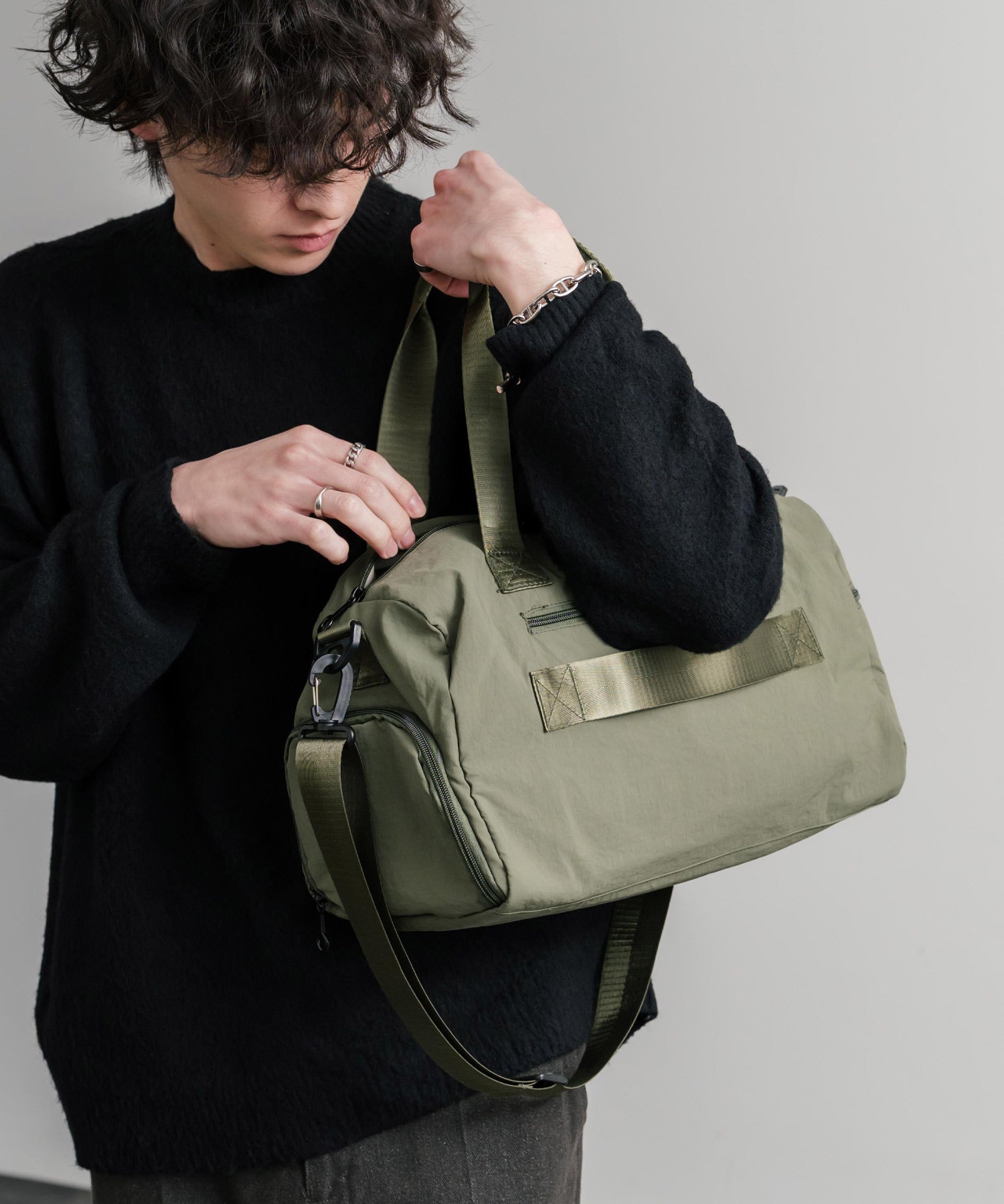 2WAY ナイロンボストンバッグ/ショルダーバッグ/トラベルバッグ 15508