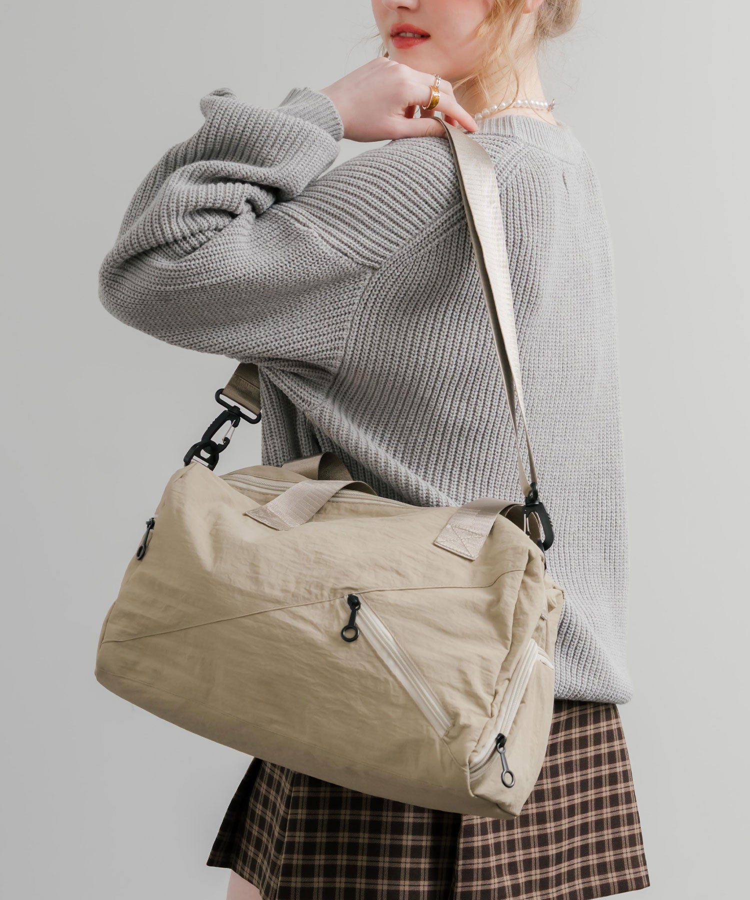 2WAY ナイロンボストンバッグ/ショルダーバッグ/トラベルバッグ 15508