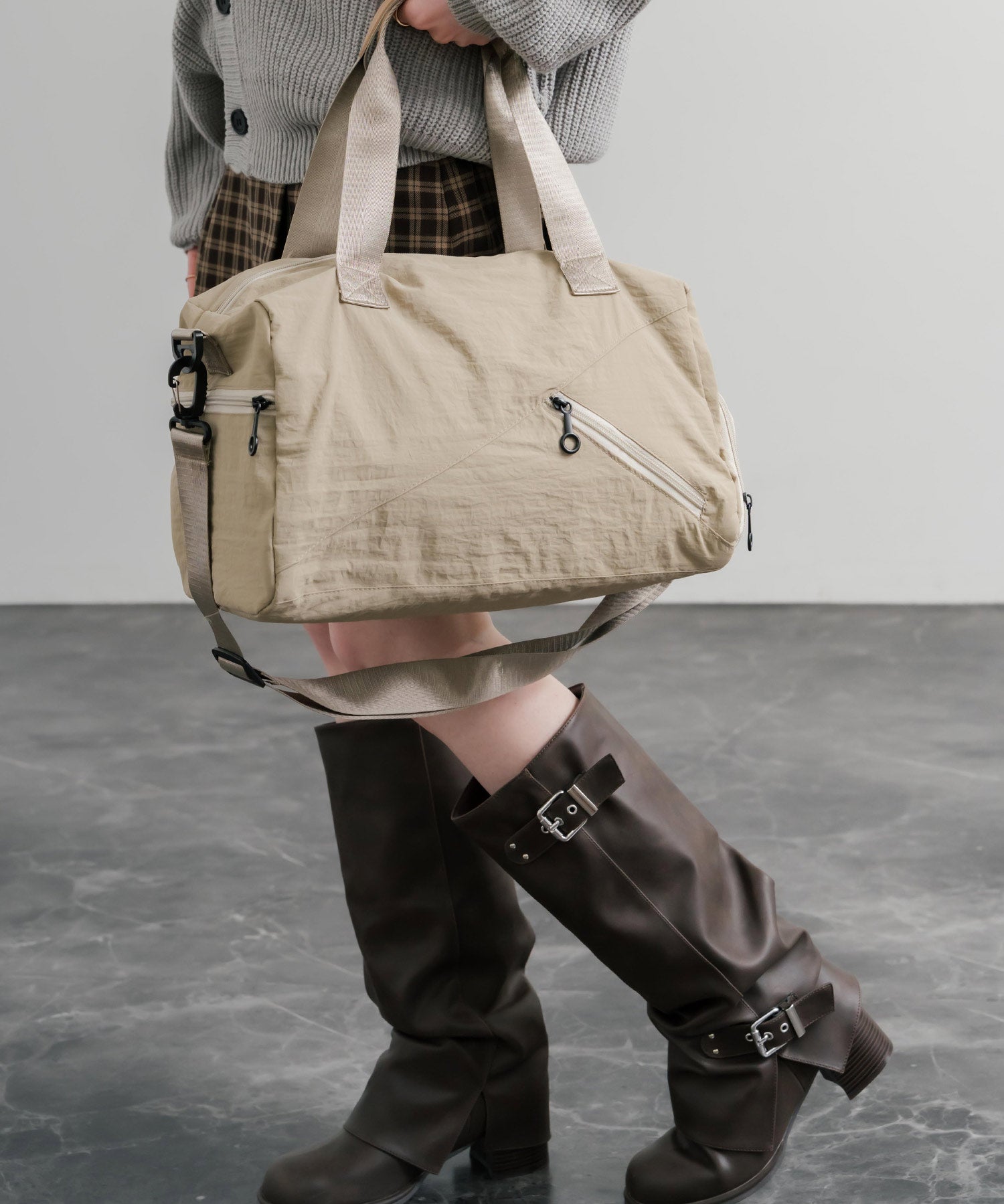 2WAY ナイロンボストンバッグ/ショルダーバッグ/トラベルバッグ 15508