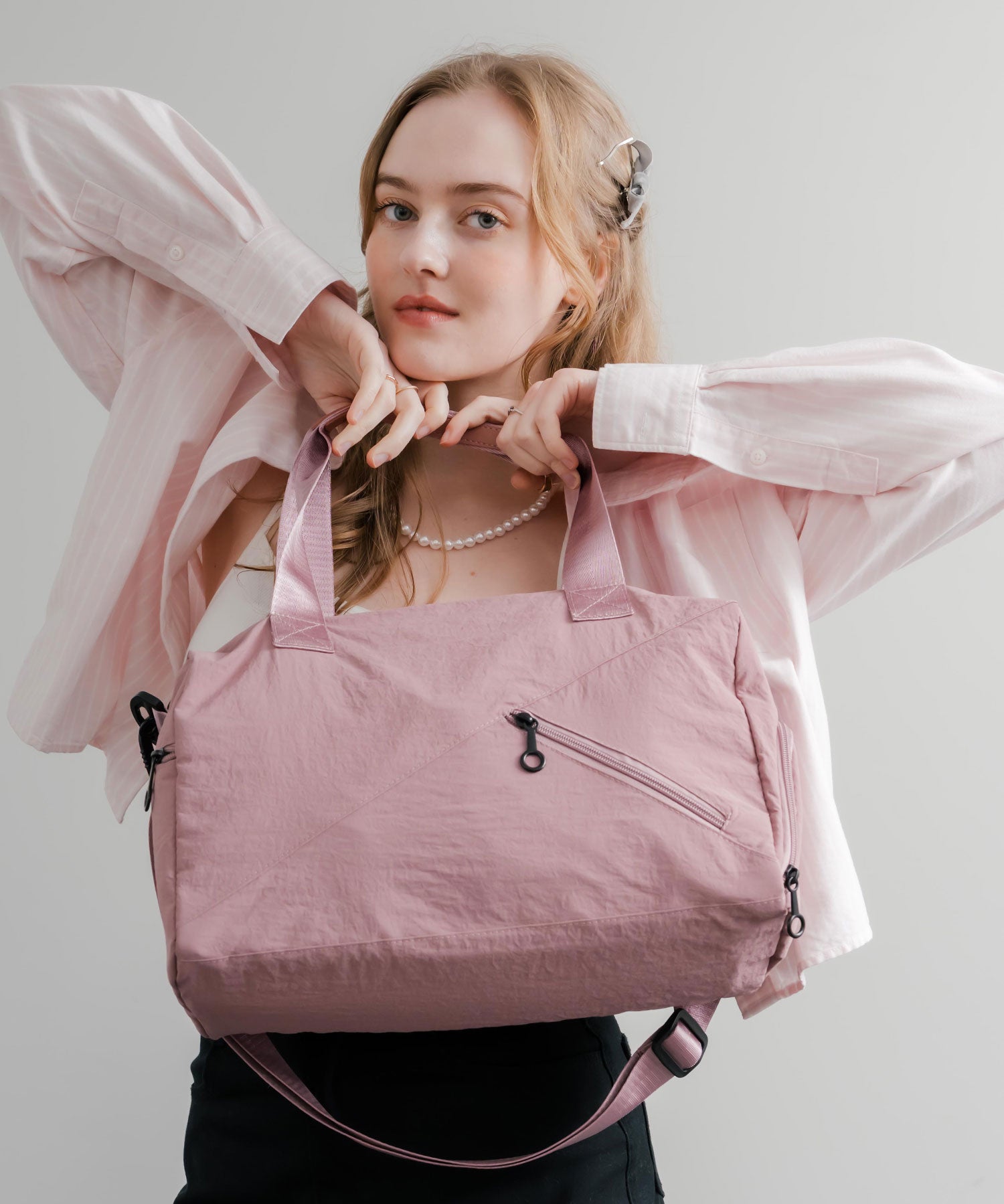 2WAY ナイロンボストンバッグ/ショルダーバッグ/トラベルバッグ 15508