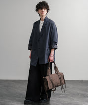 ヴィンテージ加工 PUレザー2WAYショルダーバッグ/ハンドバッグ 15509