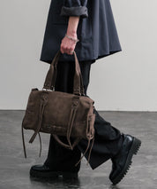 ヴィンテージ加工 PUレザー2WAYショルダーバッグ/ハンドバッグ 15509