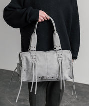 ヴィンテージ加工 PUレザー2WAYショルダーバッグ/ハンドバッグ 15509