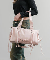 ヴィンテージ加工 PUレザー2WAYショルダーバッグ/ハンドバッグ 15509