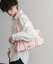 ヴィンテージ加工 PUレザー2WAYショルダーバッグ/ハンドバッグ 15509