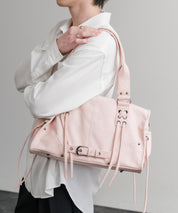 ヴィンテージ加工 PUレザー2WAYショルダーバッグ/ハンドバッグ 15509