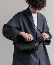 PUレザー クロワッサン型ショルダーバッグ/ボディバッグ 15510