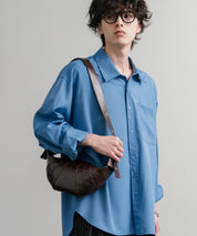 PUレザー クロワッサン型ショルダーバッグ/ボディバッグ 15510