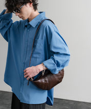 PUレザー クロワッサン型ショルダーバッグ/ボディバッグ 15510