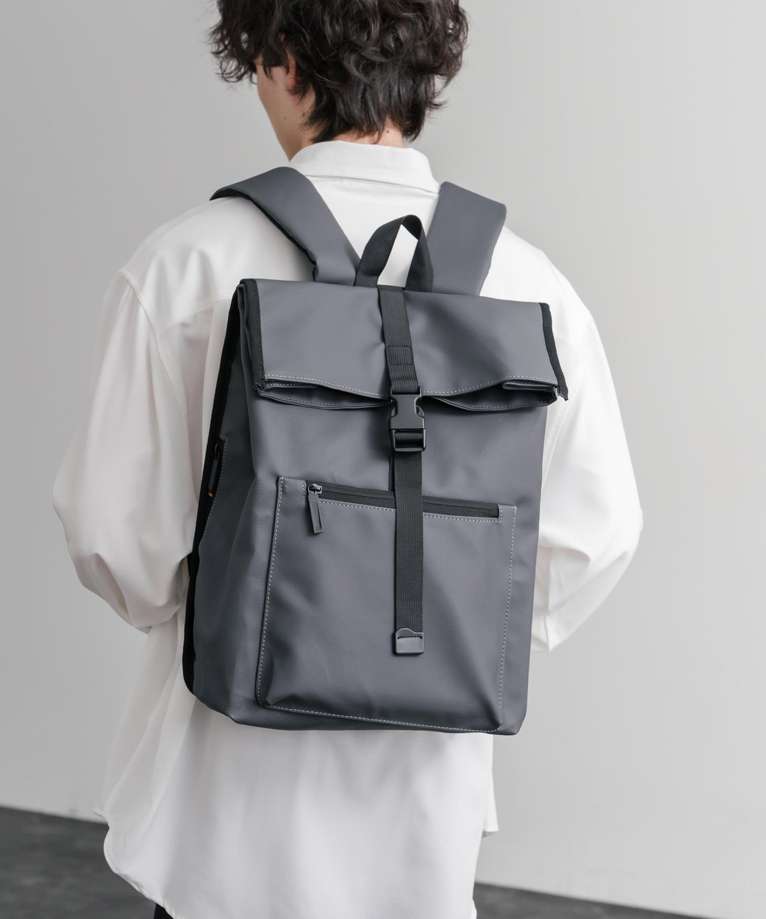 ロールトップアーバンフラップデイパック/バックパック/リュック 15512