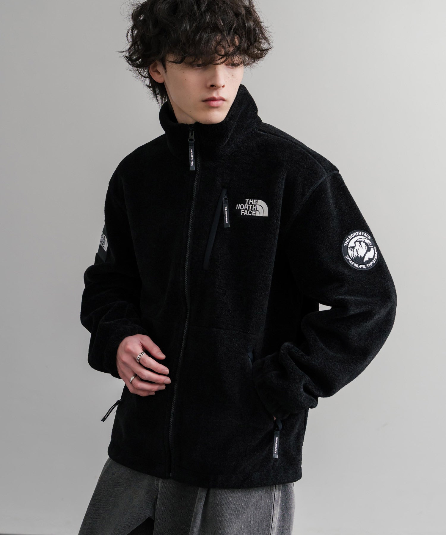 日本未展開モデル THE NORTH FACE ザ・ノースフェイス WHITE LABEL ホワイトレーベル RIMO FLEECE JACKET オーバーサイズスタンドカラーリモフリースジャケット 15528
