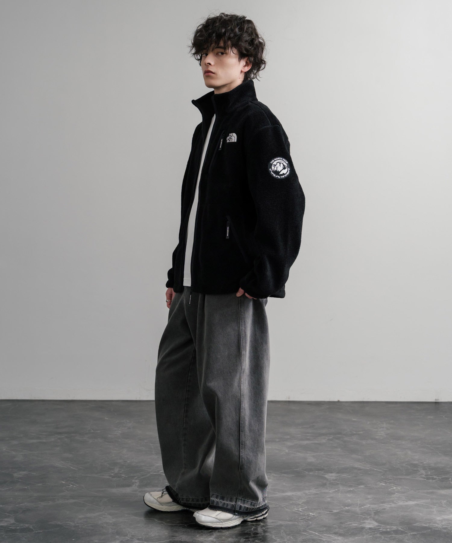 日本未展開モデル THE NORTH FACE ザ・ノースフェイス WHITE LABEL ホワイトレーベル RIMO FLEECE JACKET オーバーサイズスタンドカラーリモフリースジャケット 15528