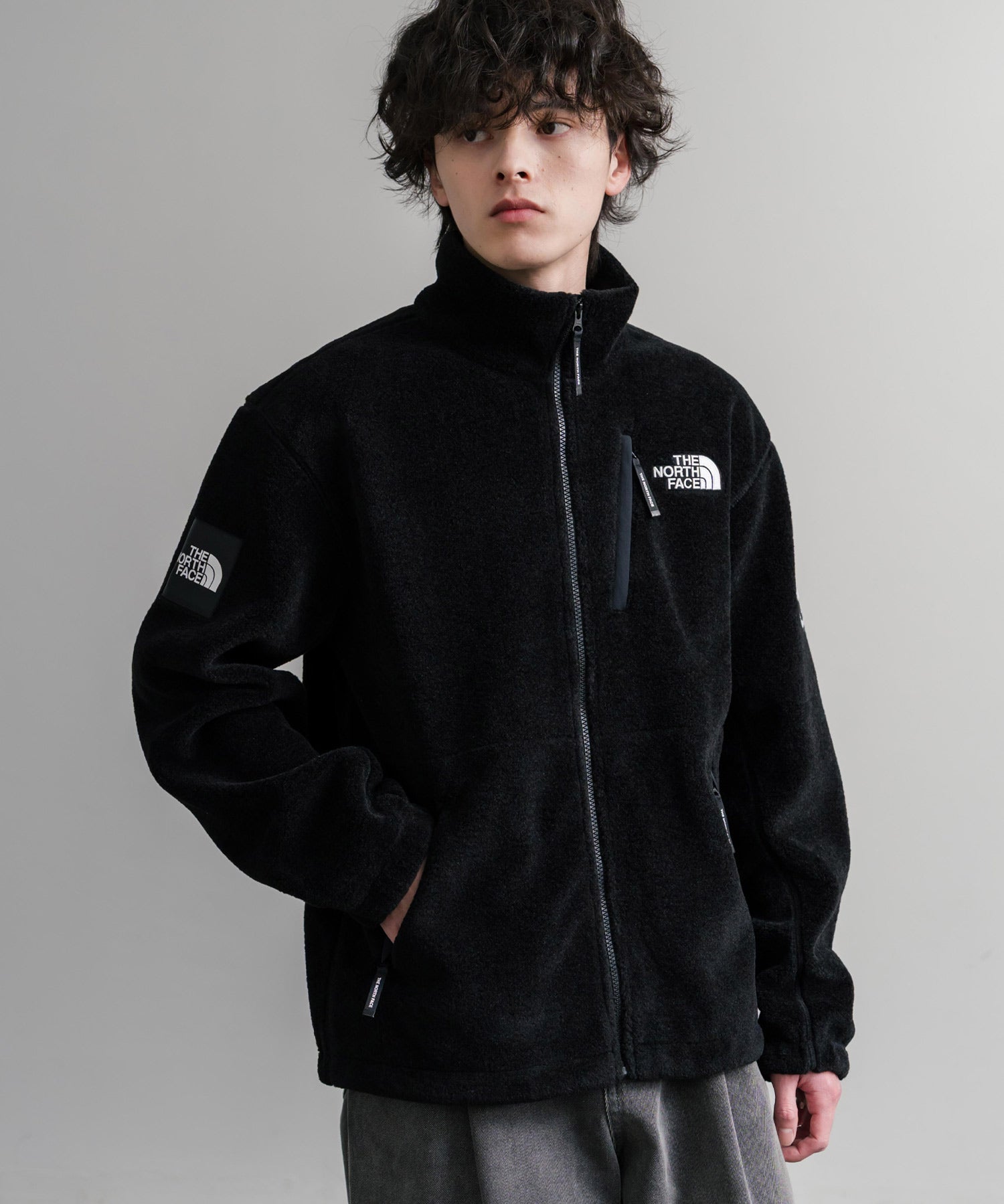 日本未展開モデル THE NORTH FACE ザ・ノースフェイス WHITE LABEL ホワイトレーベル RIMO FLEECE JACKET オーバーサイズスタンドカラーリモフリースジャケット 15528