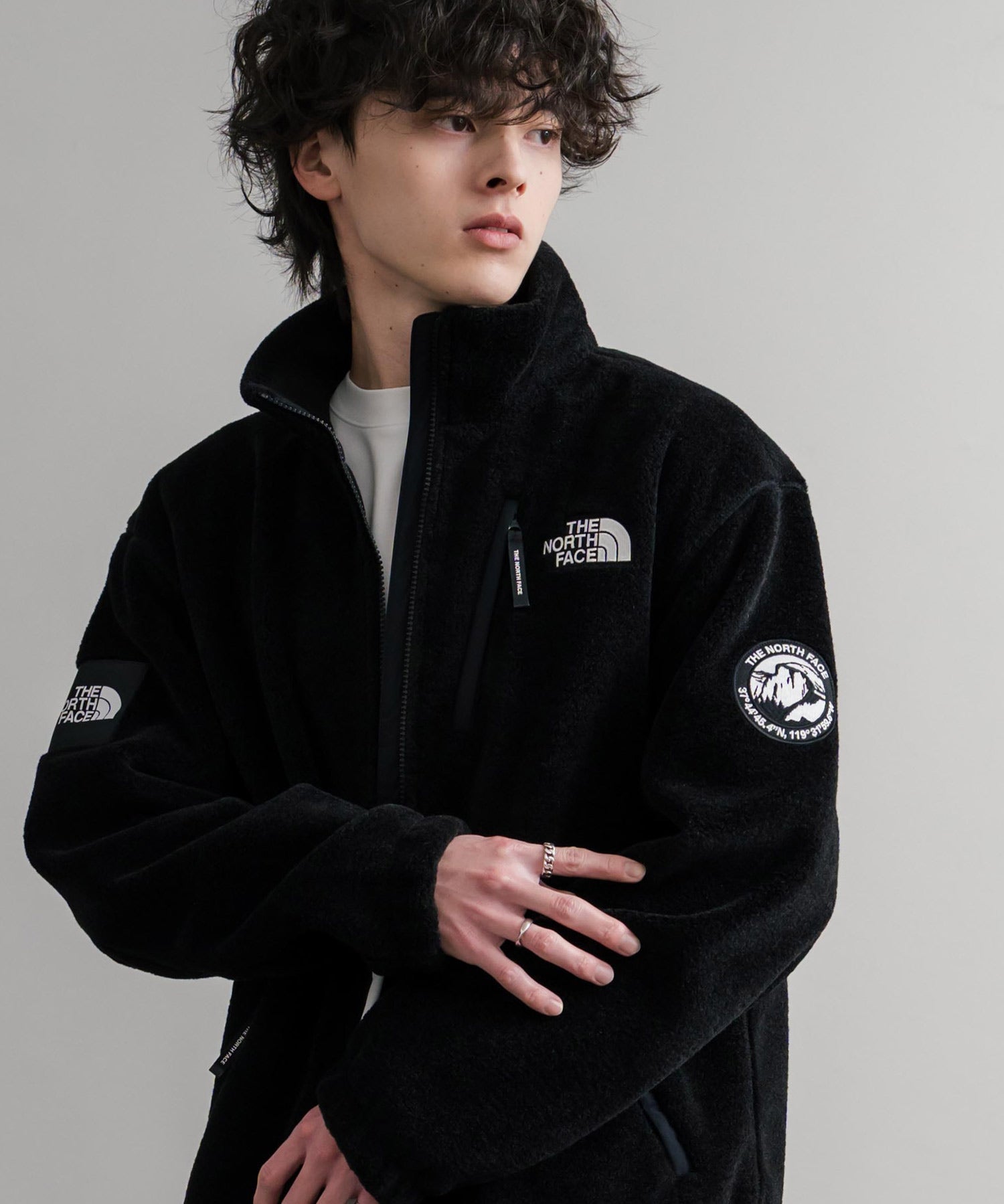 日本未展開モデル THE NORTH FACE ザ・ノースフェイス WHITE LABEL ホワイトレーベル RIMO FLEECE JACKET オーバーサイズスタンドカラーリモフリースジャケット 15528