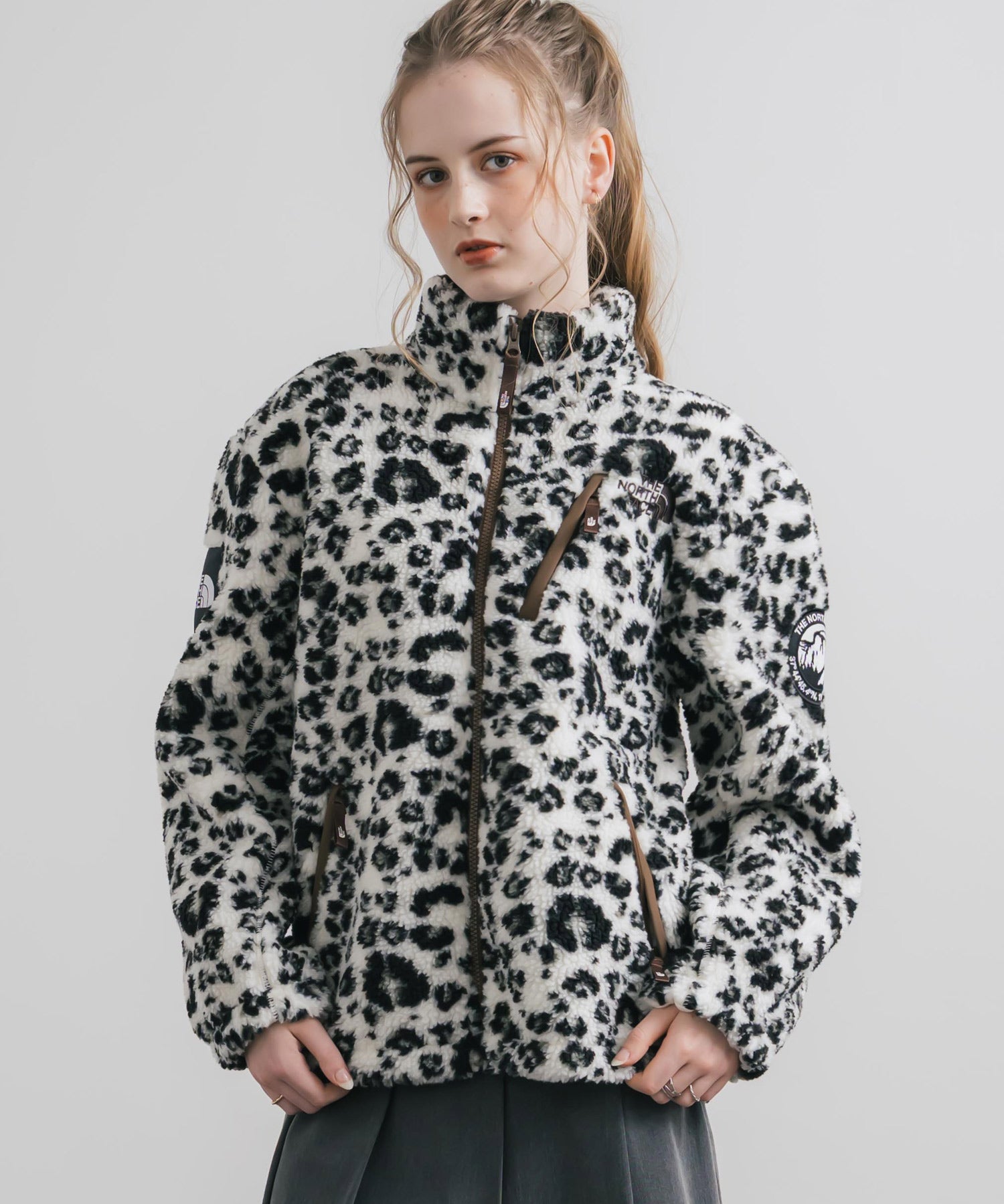 新色追加 日本未展開モデル THE NORTH FACE ザ・ノースフェイス WHITE LABEL ホワイトレーベル RIMO FLEECE JACKET オーバーサイズスタンドカラーリモフリースジャケット 15528