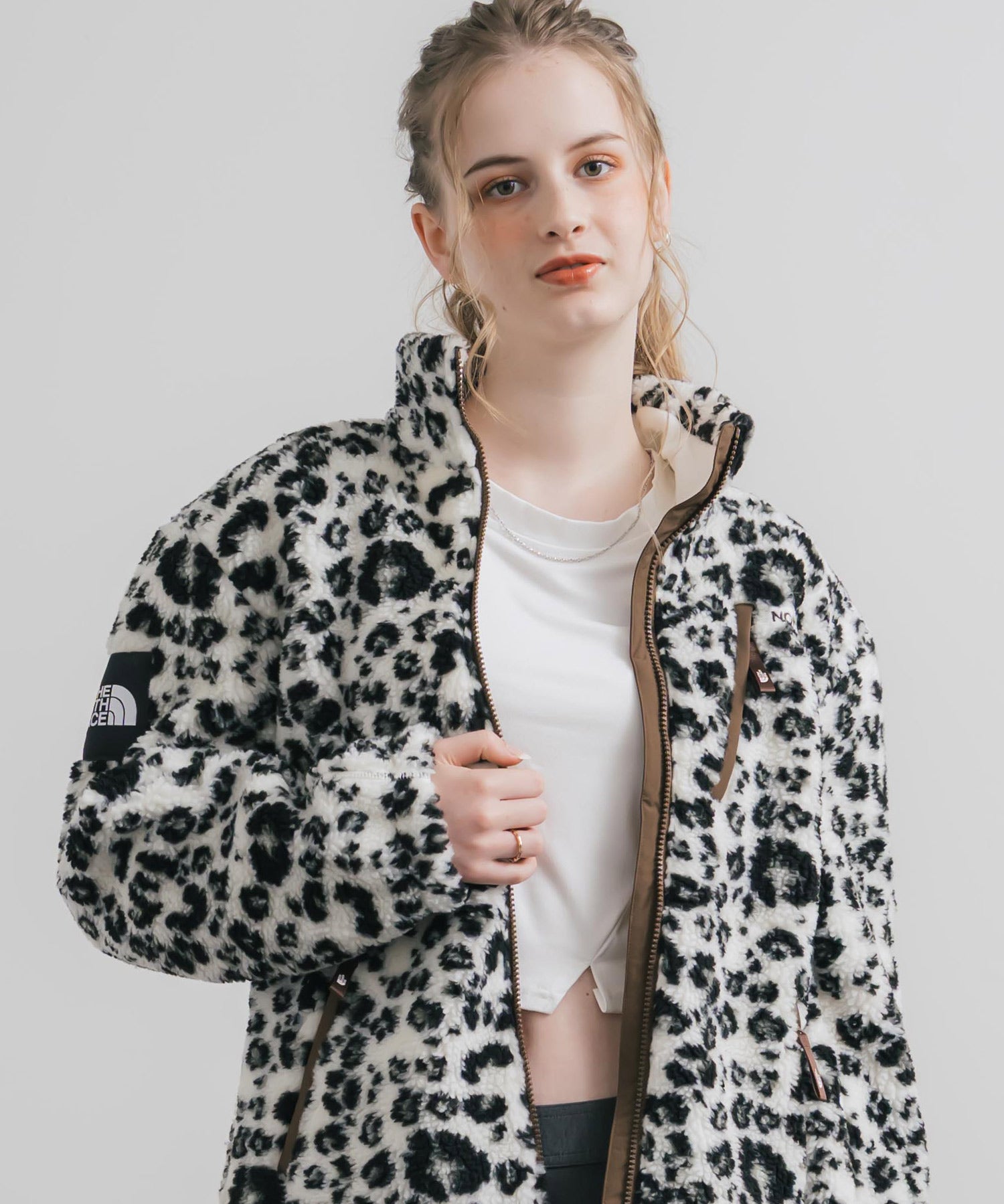 新色追加 日本未展開モデル THE NORTH FACE ザ・ノースフェイス WHITE LABEL ホワイトレーベル RIMO FLEECE JACKET オーバーサイズスタンドカラーリモフリースジャケット 15528