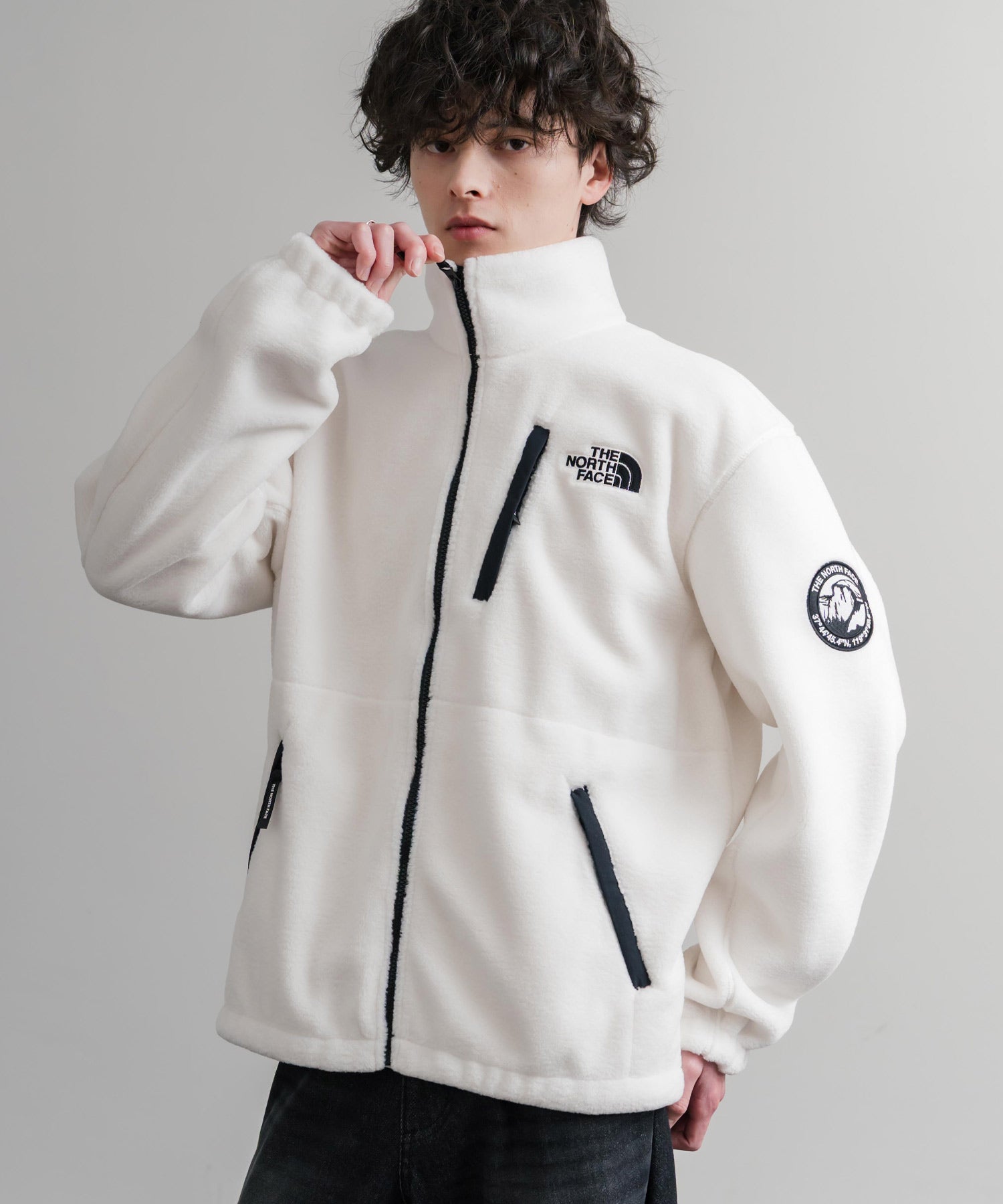 日本未展開モデル THE NORTH FACE ザ・ノースフェイス WHITE LABEL ホワイトレーベル RIMO FLEECE JACKET オーバーサイズスタンドカラーリモフリースジャケット 15528
