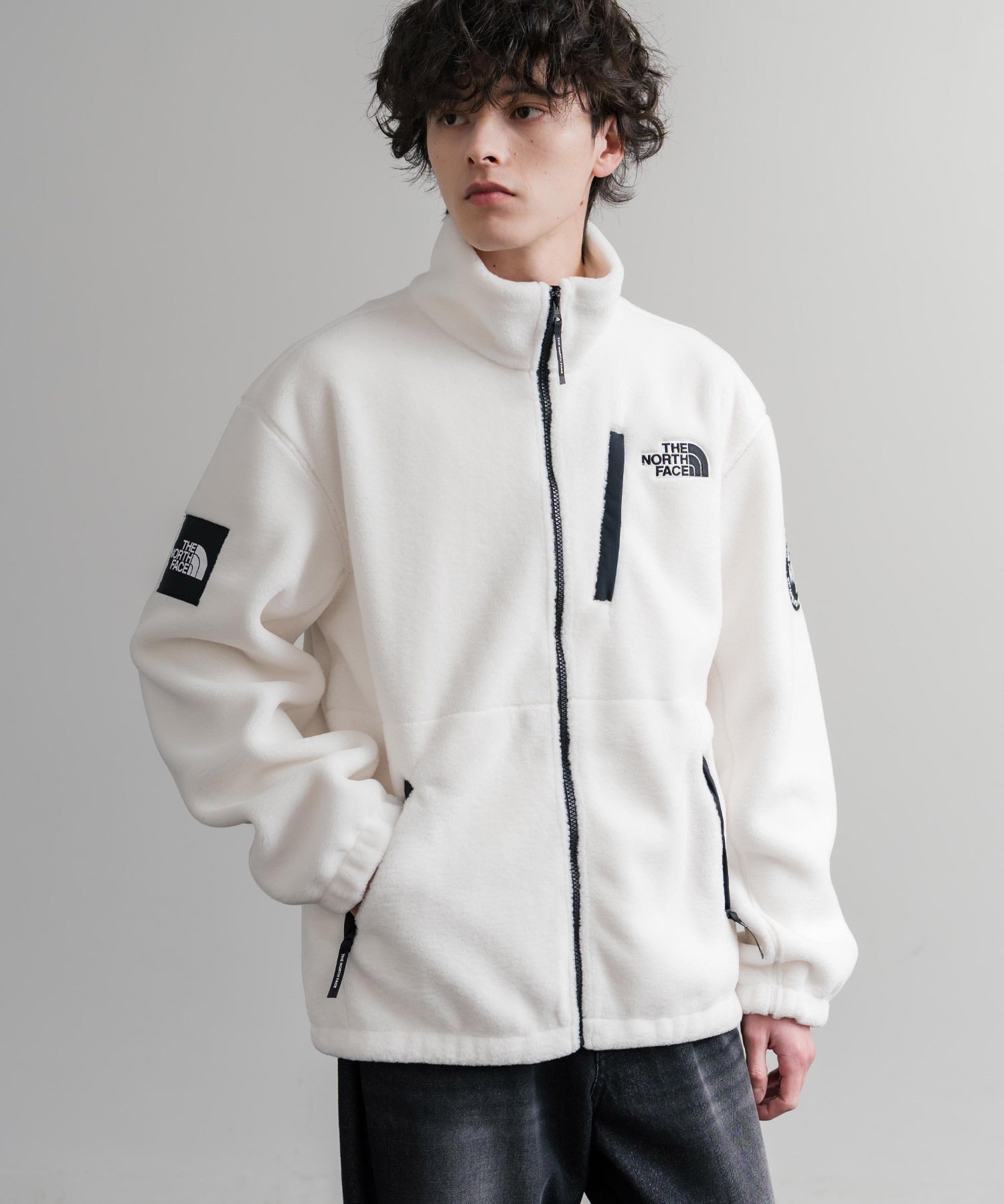日本未展開モデル THE NORTH FACE ザ・ノースフェイス WHITE LABEL ホワイトレーベル RIMO FLEECE JACKET オーバーサイズスタンドカラーリモフリースジャケット 15528