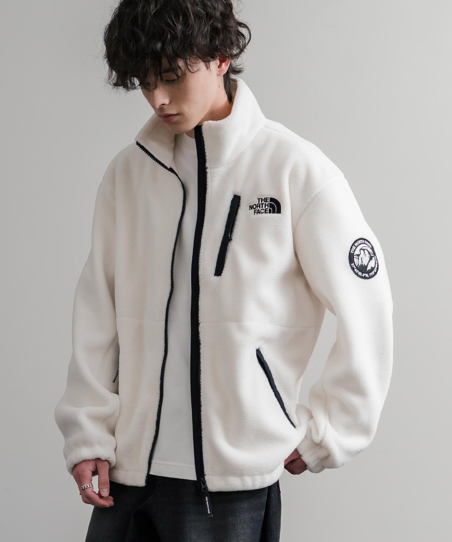 日本未展開モデル THE NORTH FACE ザ・ノースフェイス WHITE LABEL ホワイトレーベル RIMO FLEECE JACKET オーバーサイズスタンドカラーリモフリースジャケット 15528