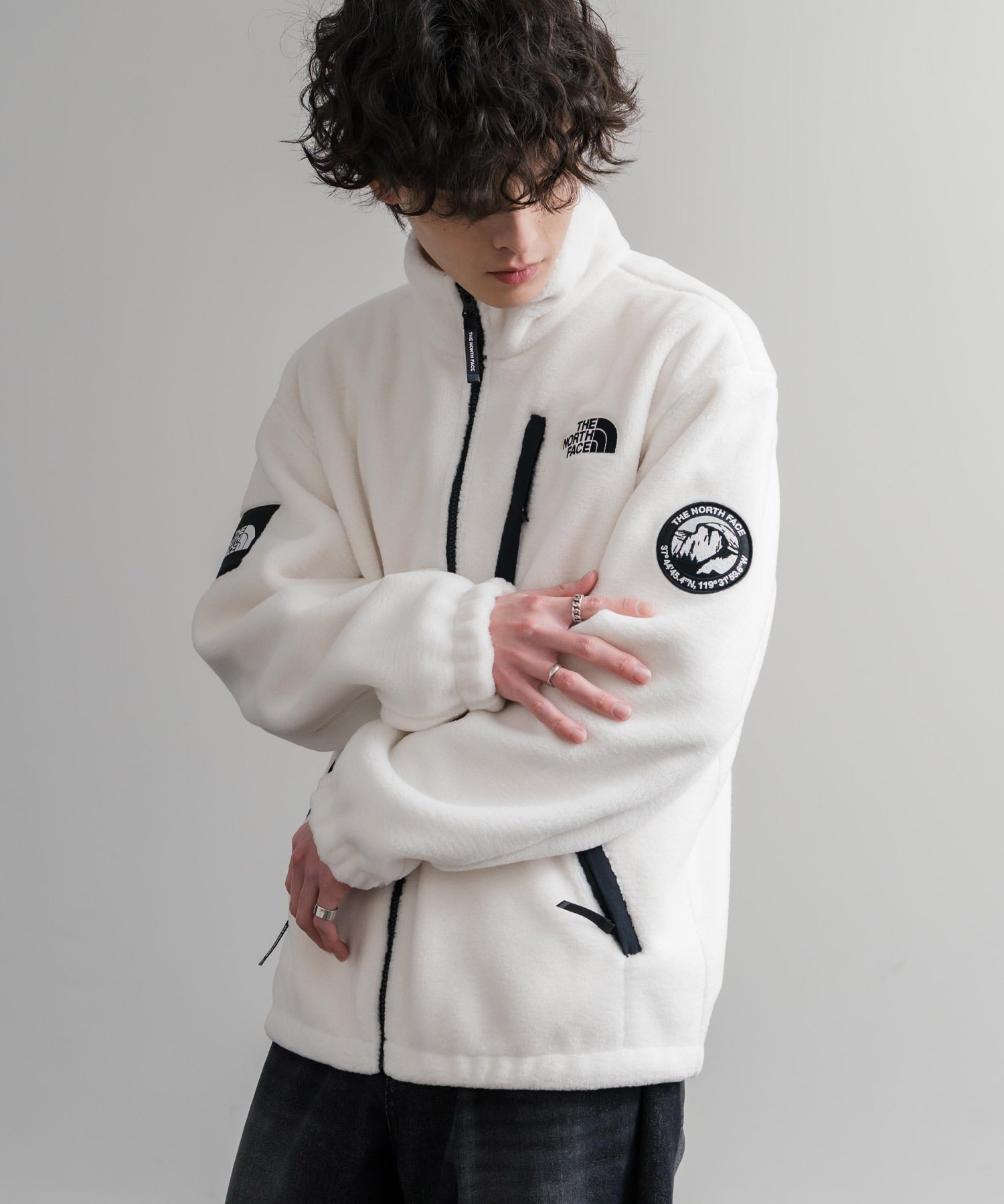 日本未展開モデル THE NORTH FACE ザ・ノースフェイス WHITE LABEL ホワイトレーベル RIMO FLEECE JACKET オーバーサイズスタンドカラーリモフリースジャケット 15528