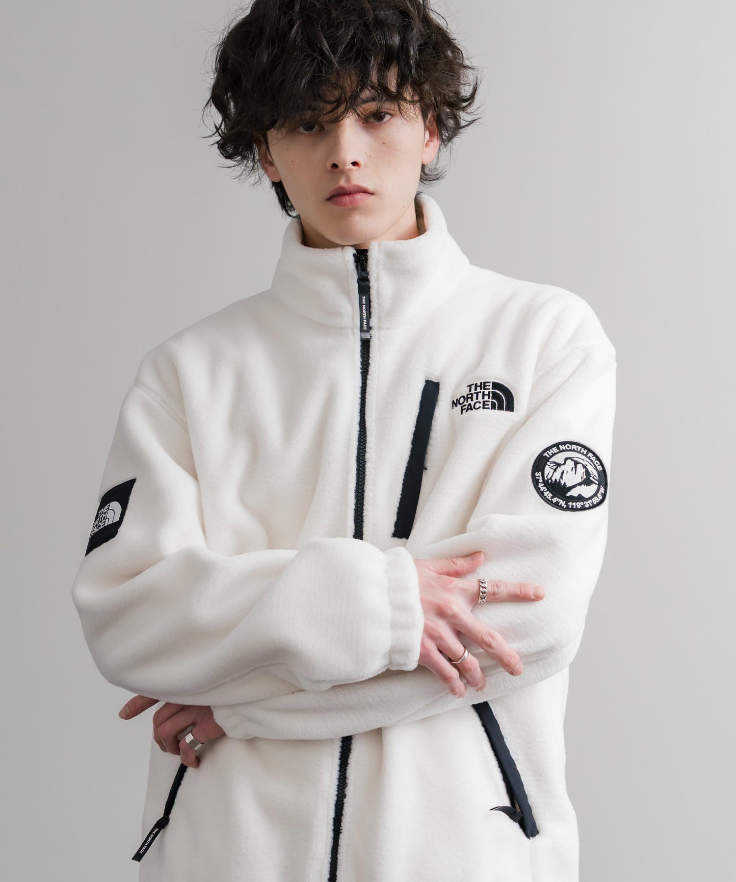 日本未展開モデル THE NORTH FACE ザ・ノースフェイス WHITE LABEL ホワイトレーベル RIMO FLEECE JACKET オーバーサイズスタンドカラーリモフリースジャケット 15528