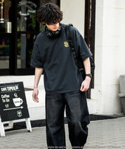 MLB メジャーリーグベースボール 接触冷感UVカットオーバーサイズワンポイントロゴプリント半袖Tシャツ 15530