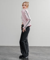 日本未展開モデル WHITE LABEL THE NORTH FACE W'S TNF TRACK JACKET 袖ラインショート丈トラックジャケット ジップパーカー 15532