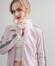 日本未展開モデル WHITE LABEL THE NORTH FACE W'S TNF TRACK JACKET 袖ラインショート丈トラックジャケット ジップパーカー 15532