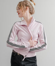 日本未展開モデル WHITE LABEL THE NORTH FACE W'S TNF TRACK JACKET 袖ラインショート丈トラックジャケット ジップパーカー 15532