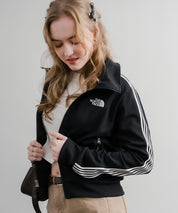 日本未展開モデル WHITE LABEL THE NORTH FACE W'S TNF TRACK JACKET 袖ラインショート丈トラックジャケット ジップパーカー 15532