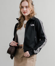 日本未展開モデル WHITE LABEL THE NORTH FACE W'S TNF TRACK JACKET 袖ラインショート丈トラックジャケット ジップパーカー 15532