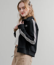 日本未展開モデル WHITE LABEL THE NORTH FACE W'S TNF TRACK JACKET 袖ラインショート丈トラックジャケット ジップパーカー 15532