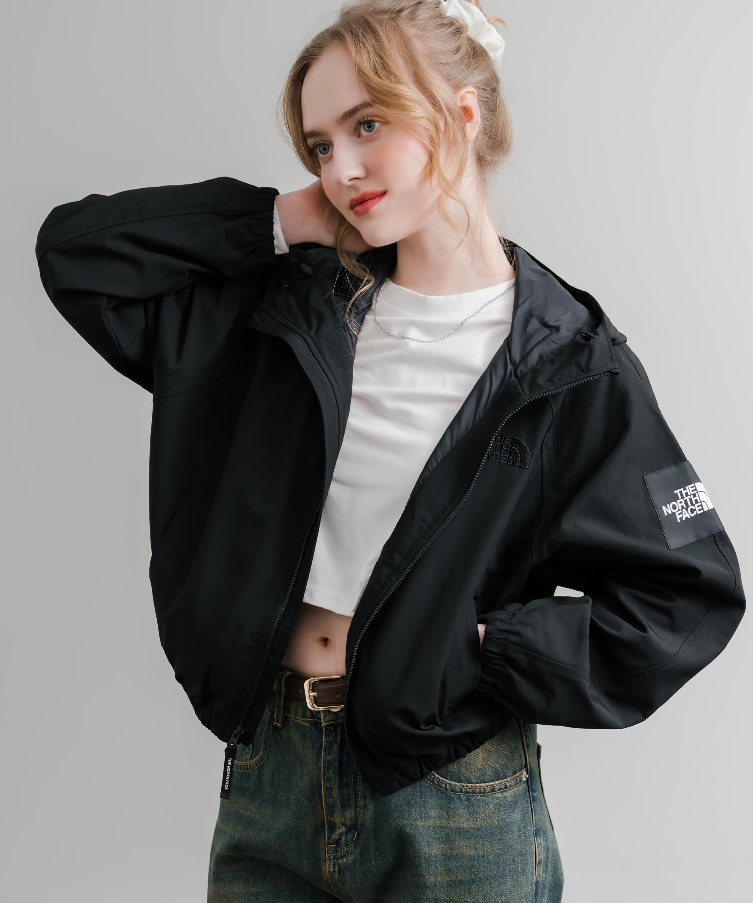 日本未展開モデル WHITE LABEL THE NORTH FACE W'S OLEMA HOODIE オレマフーディー ショートブルゾン 15533