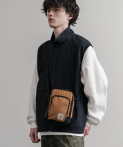 Carhartt カーハート Crossbody Zip Bag 縦型クロスボディバッグ/ワンポイントロゴ斜め掛けショルダーバッグ 15535