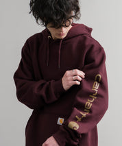 Carhartt カーハート Midweight Logo Sleeve Graphic Sweatshirt/ロゴスリーブミッドウエイトプルオーバーパーカー 15539