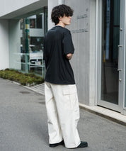 オーバーサイズ レイヤードヘンリーネック半袖Tシャツ 15552