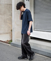 オーバーサイズ レイヤードヘンリーネック半袖Tシャツ 15552