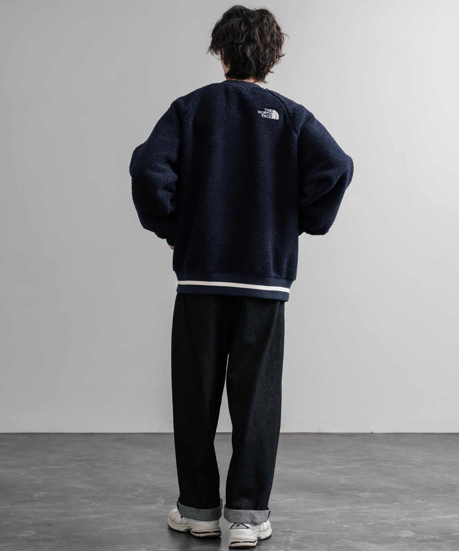 日本未展開モデル THE NORTH FACE ザ・ノースフェイス WHITE LABEL ホワイトレーベル VIVO FLEECE JACKET ロゴ刺繍シープボアフリースジャケット 15554