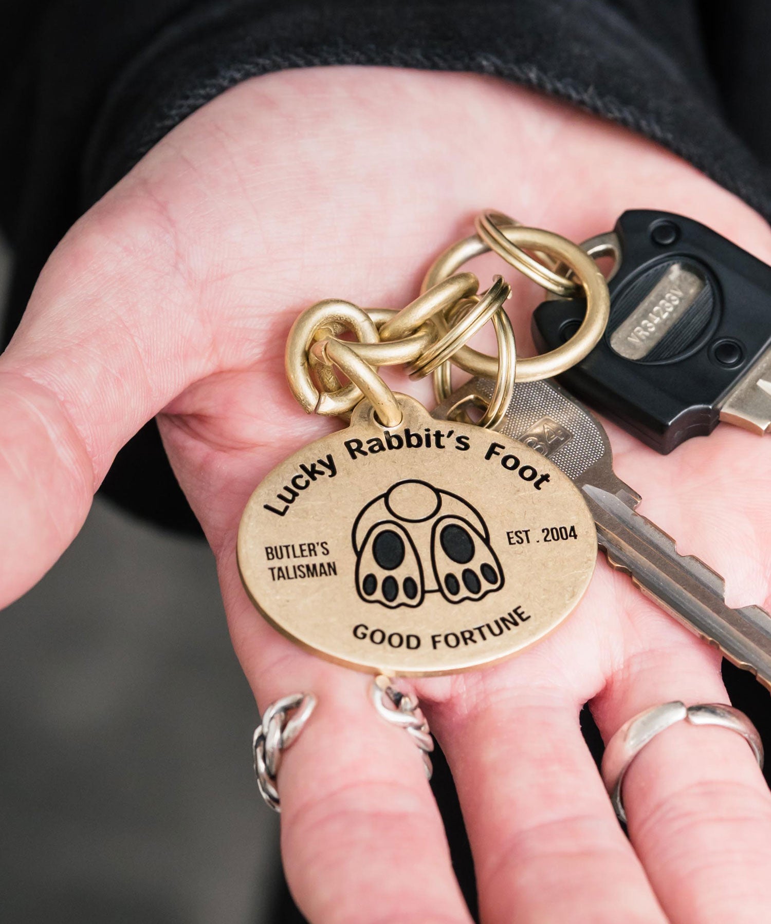 Butler Verner Sails バトラーバーナーセイルズ 日本製 国産 ラッキーラビットフットキーチェーン JF-3047 15568