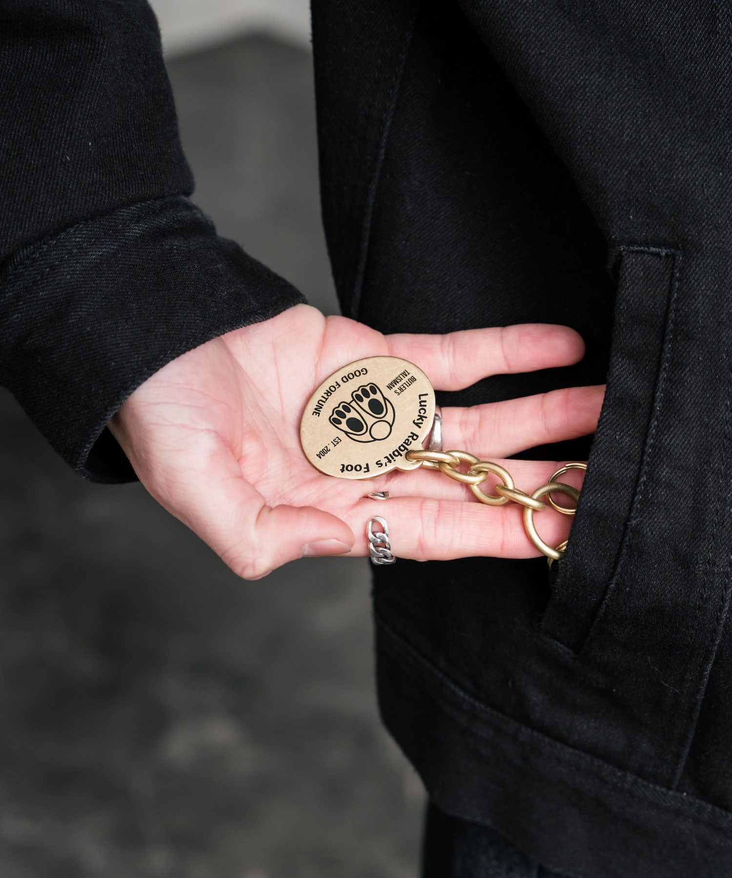 Butler Verner Sails バトラーバーナーセイルズ 日本製 国産 ラッキーラビットフットキーチェーン JF-3047 15568