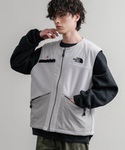 日本未展開モデル THE NORTH FACE ザ・ノースフェイス LINE-X FLEECE VEST ワンポイントロゴ刺繍フリースベスト 15569