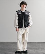 日本未展開モデル THE NORTH FACE ザ・ノースフェイス LINE-X FLEECE VEST ワンポイントロゴ刺繍フリースベスト 15569