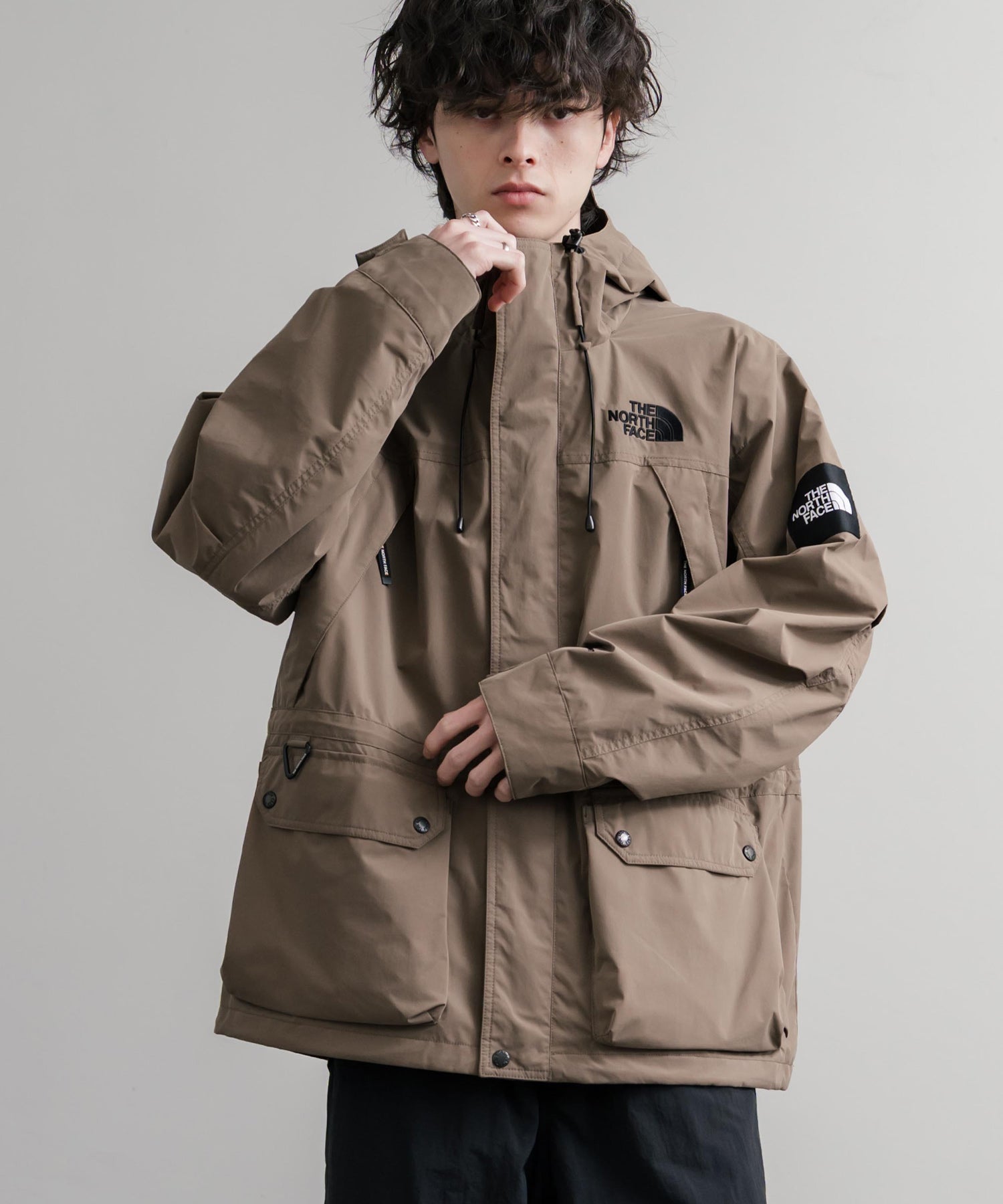 日本未展開モデル THE NORTH FACE ザ・ノースフェイス WHITE LABEL ホワイトレーベル EXPLORER JACKET オーバーサイズワンポイントロゴエクスプローラージャケット 15571