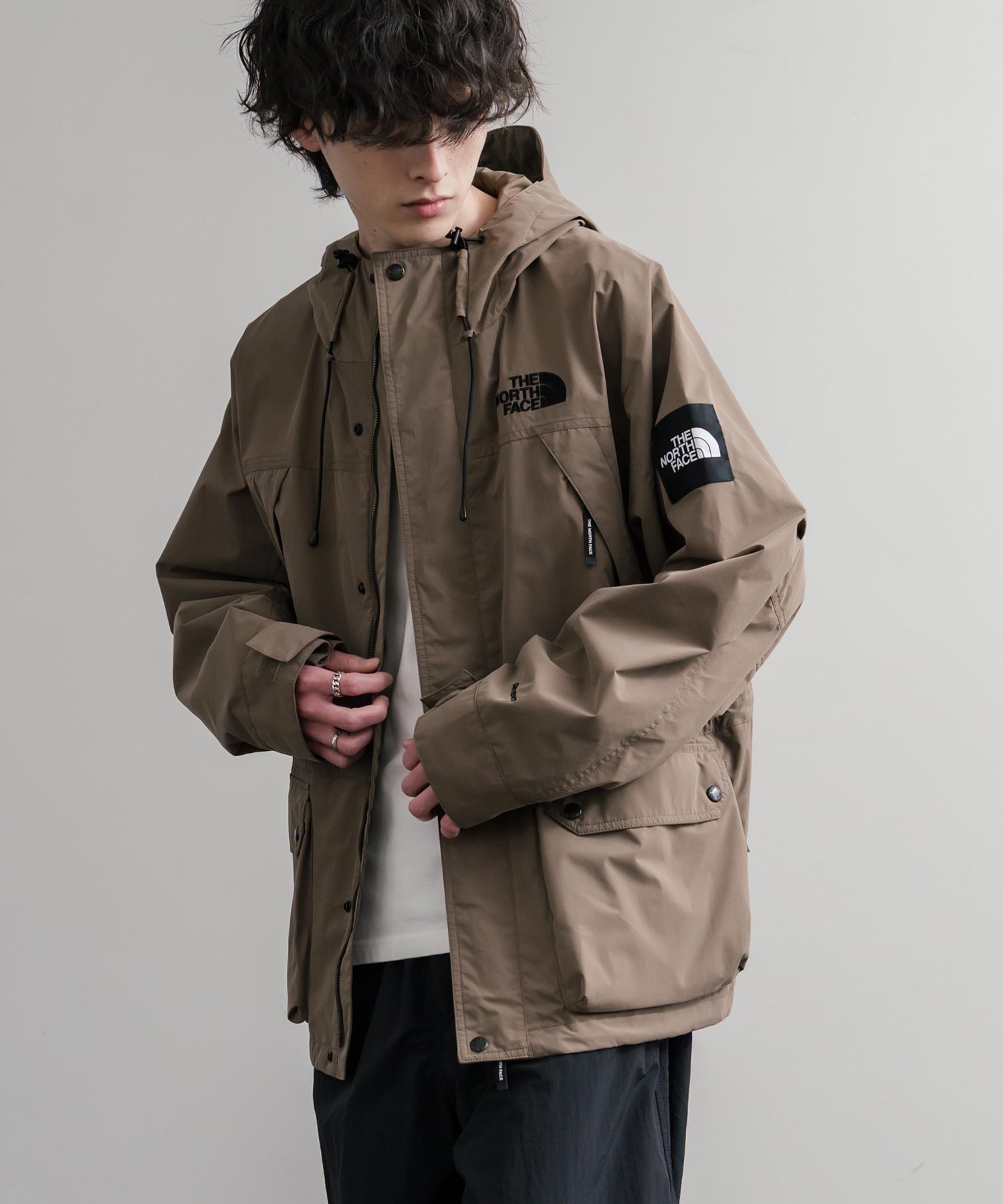 日本未展開モデル THE NORTH FACE ザ・ノースフェイス WHITE LABEL ホワイトレーベル EXPLORER JACKET オーバーサイズワンポイントロゴエクスプローラージャケット 15571