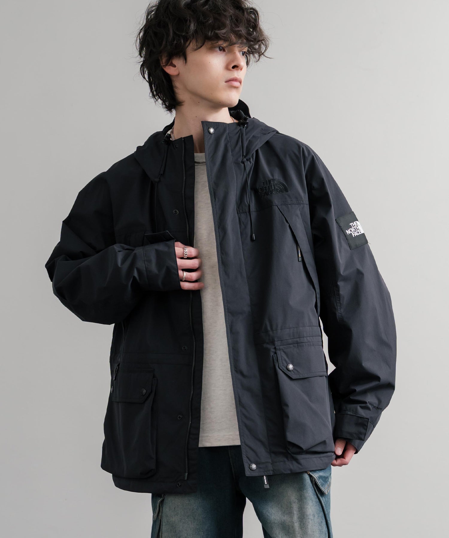 日本未展開モデル THE NORTH FACE ザ・ノースフェイス WHITE LABEL ホワイトレーベル EXPLORER JACKET オーバーサイズワンポイントロゴエクスプローラージャケット 15571