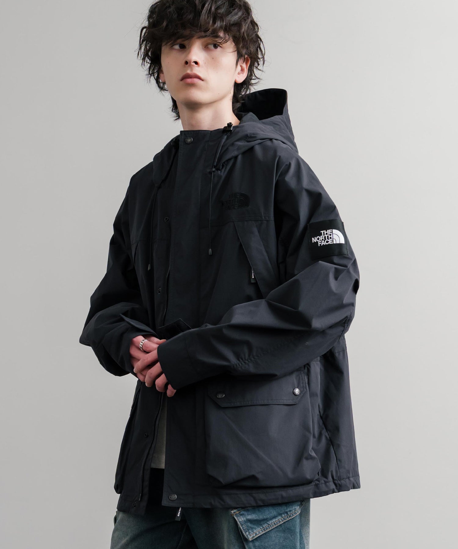 日本未展開モデル THE NORTH FACE ザ・ノースフェイス WHITE LABEL ホワイトレーベル EXPLORER JACKET オーバーサイズワンポイントロゴエクスプローラージャケット 15571